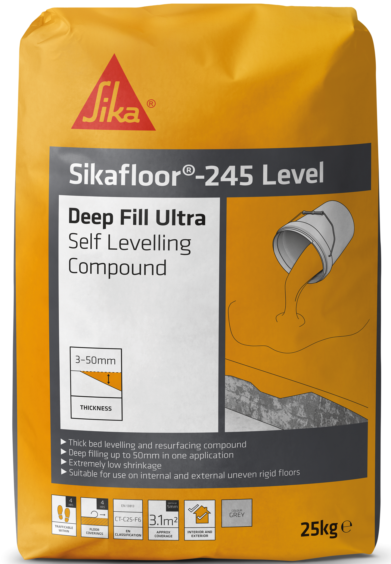 SIKAFLOOR 245 Level Deep Fill Ultra 25kg