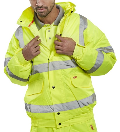 Construction Hi Vis Bomber Jacket