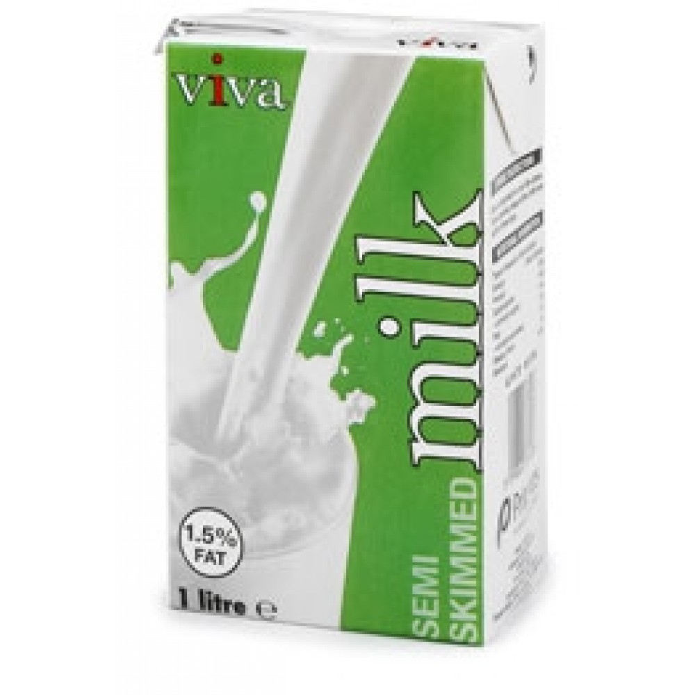 UHT Long Life Semi-Skimmed Milk 1 litre