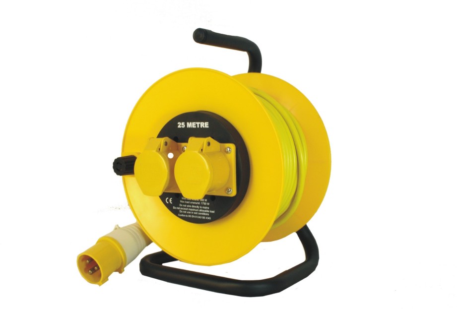 Open Cable Reels 25m (80ft) 110V