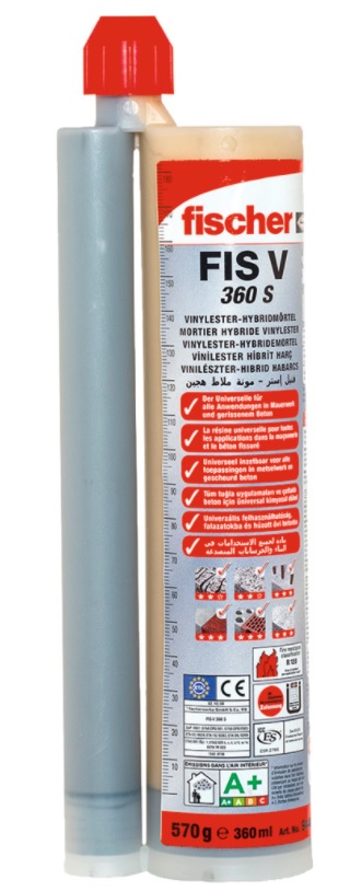 FIS-V Plus 360S Fischer Vinylester Resin Cartridge - Styrene Free