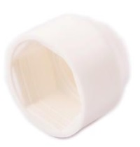 White Unicap Bolt Caps