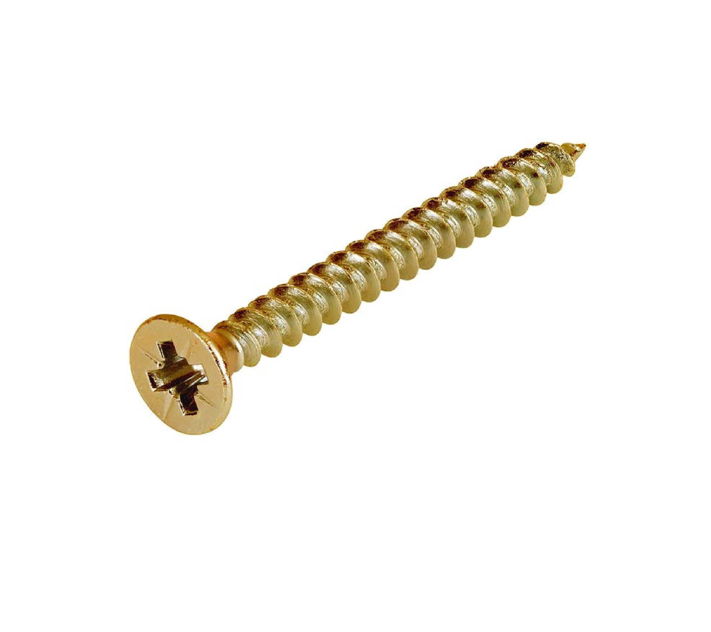 Csk Pozi Hardened Yellow Woodscrew