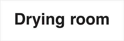 Drying Room 300X100 - Self Adhesive