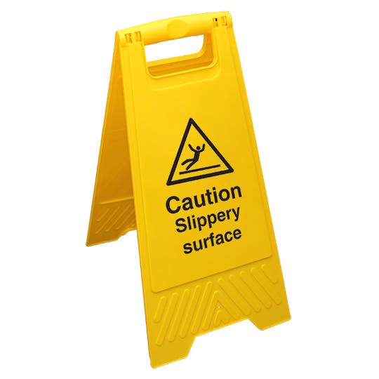 680x300mm Danger Slippery Surface Floor Stand