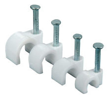FRC 3-5 White Round Cable Clips