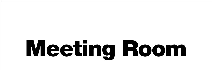 Meeting Room Sign 300x100mm RP