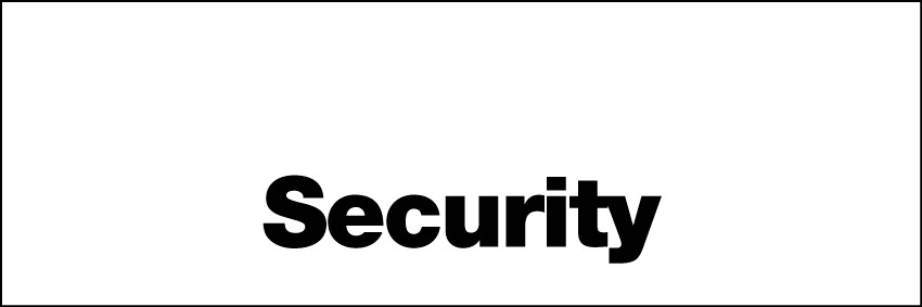 Security Sign 300x100mm RP