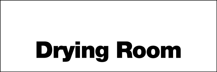 Drying Room Sign 300x100mm RP