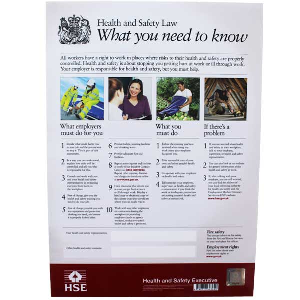 Health & Safety Law Poster