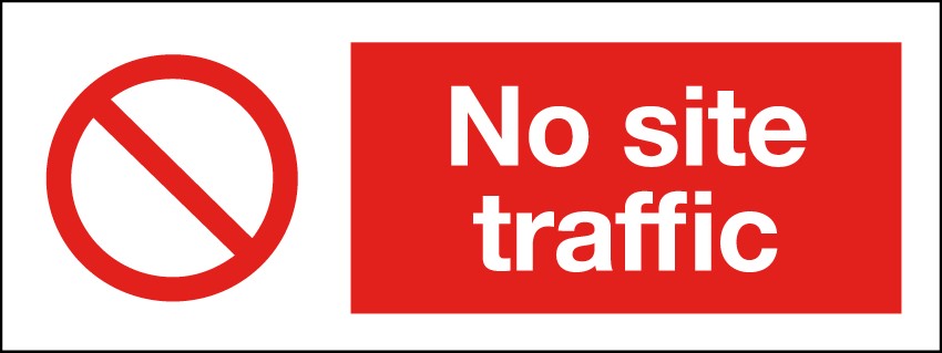 No Site Traffic 400x150mm RP