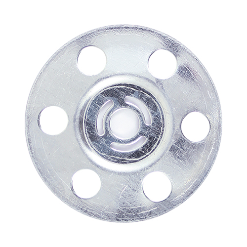 35mm Metal Insulation Discs - Galvanised Bag 100