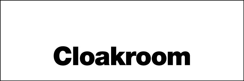 Cloakroom Sign 300x100mm RP