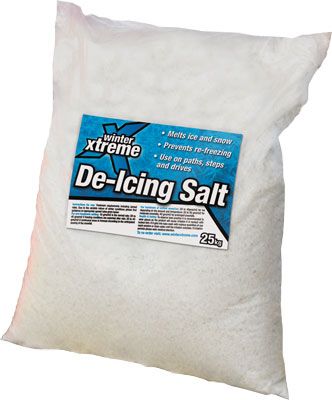 White De-Icing Salt 25kg Bag