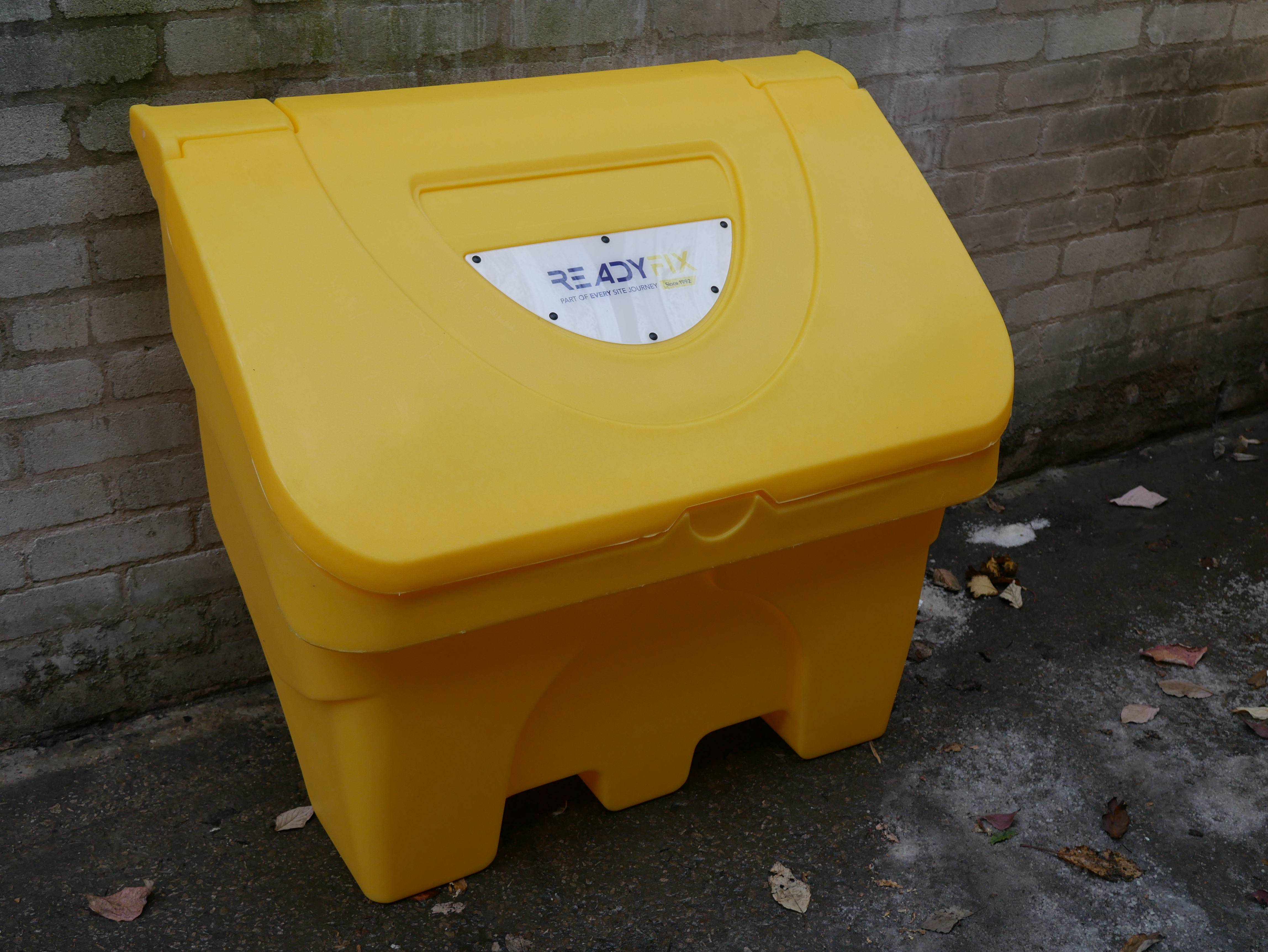 Yellow Grit Bin 200 litre Capacity