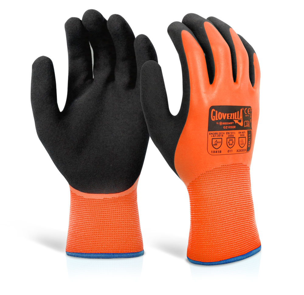 Blue Thermal Waterproof Latex Glove