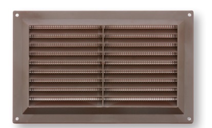 Louvre Ventilator Brown Plastic