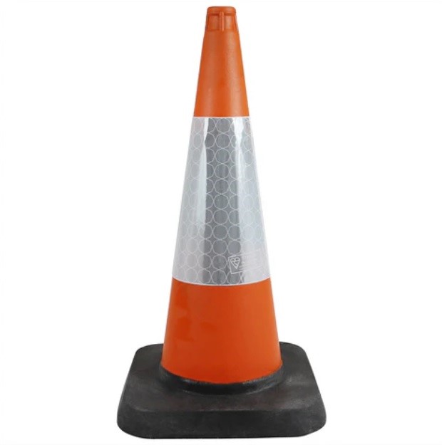 Onepart Road Cone c/w Reflective Sleeve (EN13422) 750mm