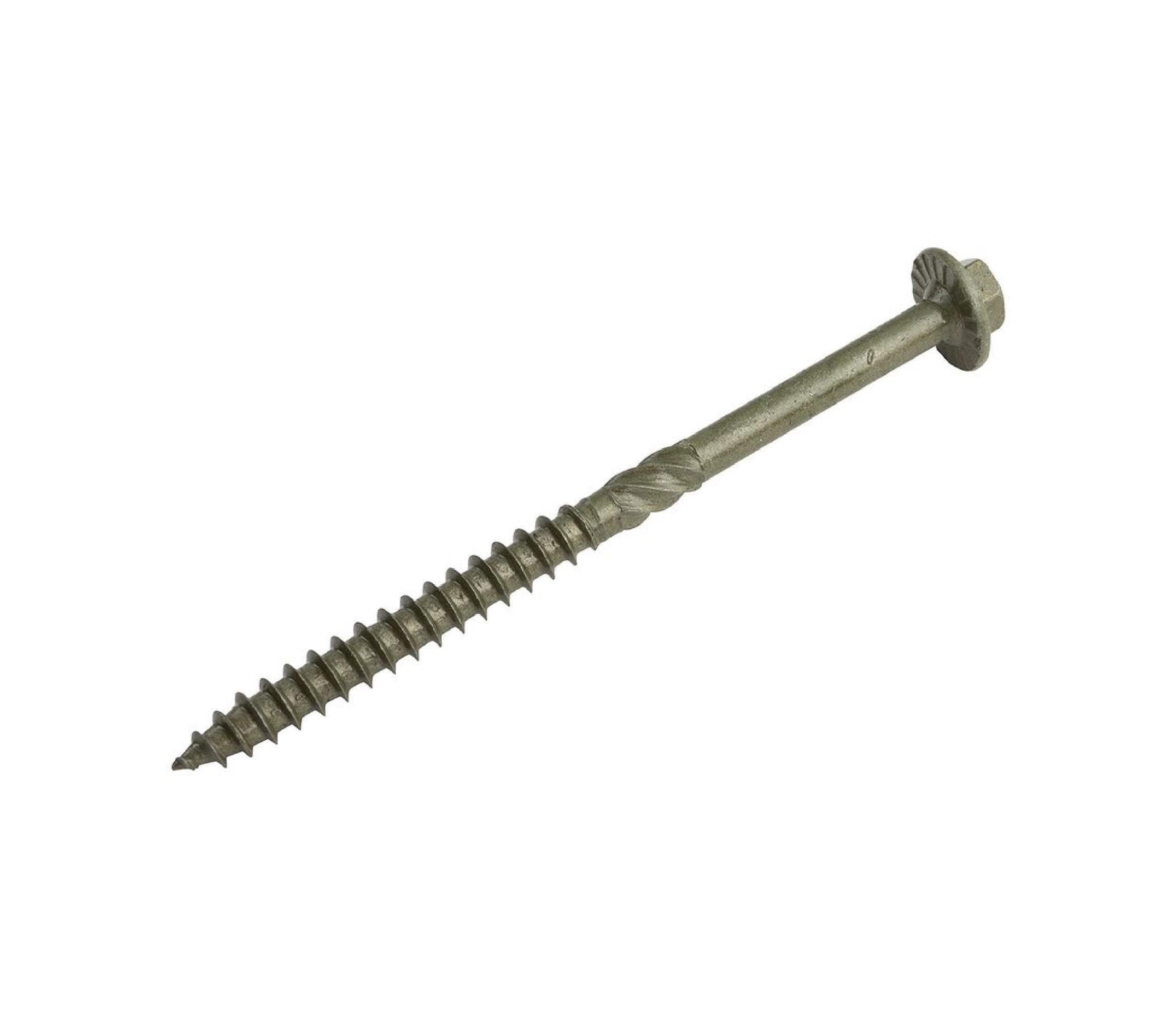Hex Head Structural Timber Screw Brown Finish (Box 50)