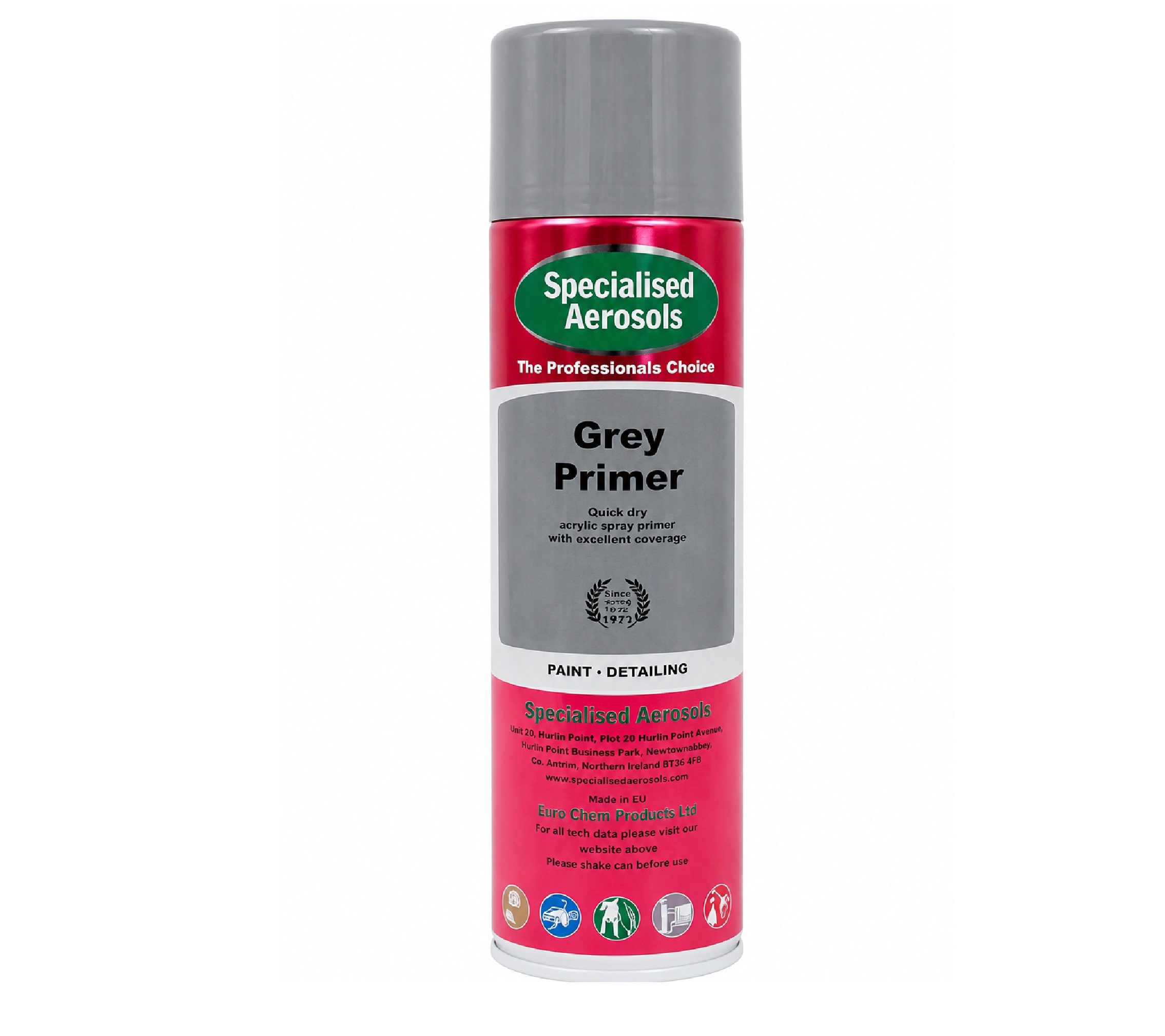 500ml Grey Aerosol Primer