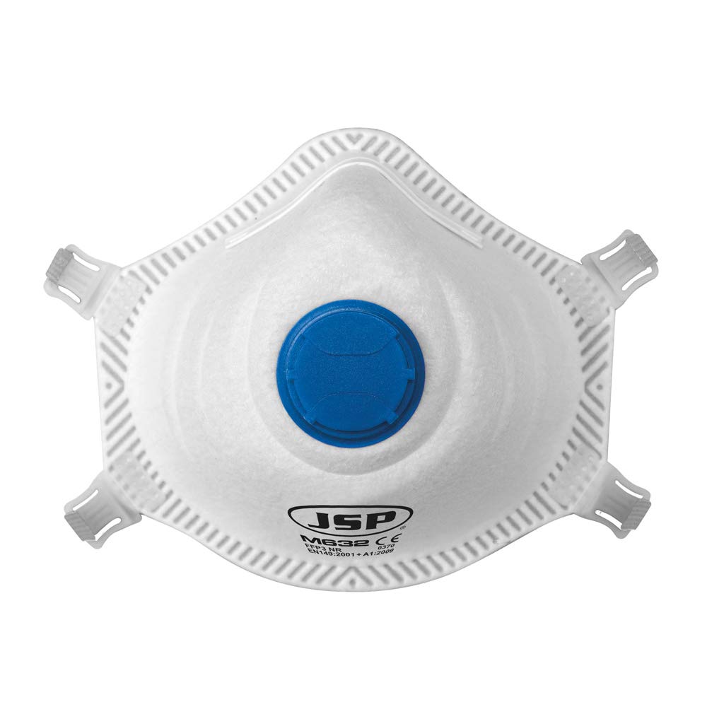 Moulded Valved Face Mask FFP3 NR Pk10 (JSP M632 BGZ130-000-A00)